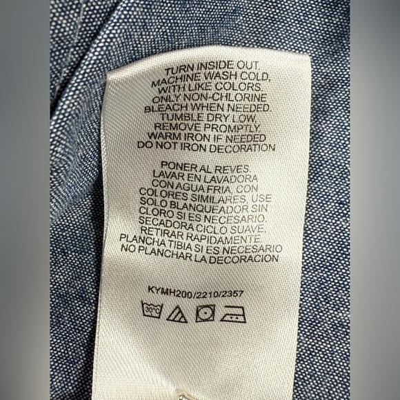 DISNEY‎ Baby Mickey Overalls 0/3M Chambray Cartoon Patch Playful Cute - Picture 9 of 10